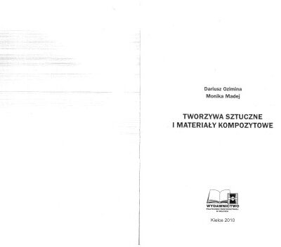 خرید و دانلود نسخه کامل کتاب Tworzywa sztuczne i materiały kompozytowe