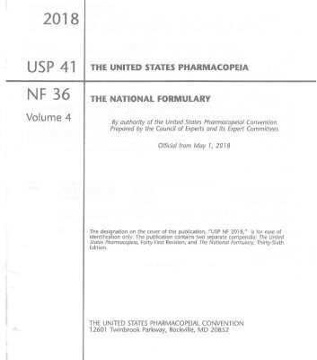 خرید و دانلود نسخه کامل کتاب U.S. Pharmacopeia National Formulary 2018: USP 41 NF 36