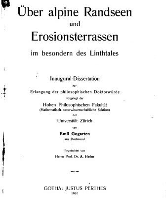 خرید و دانلود نسخه کامل کتاب Über alpine Randseen und Erosionsterrassen im besondern des Linthtales
