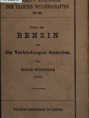 خرید و دانلود نسخه کامل کتاب Über das Benzin und die Verbindungen desselben (1834)