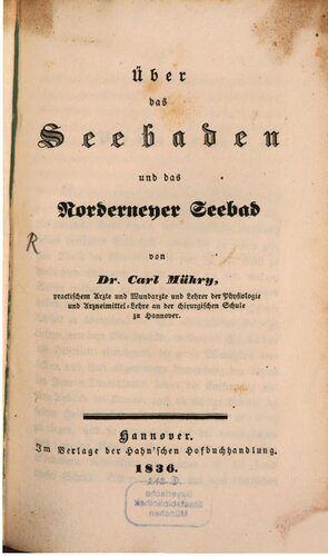 خرید و دانلود نسخه کامل کتاب Über das Seebaden und das Norderneyer Seebad_68c1255e83553.jpeg خرید و دانلود نسخه کامل کتاب Über das Seebaden und das Norderneyer Seebad