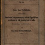خرید و دانلود نسخه کامل کتاب Über das Verhältnis zwischen der chemischen Zusammensetzung und der Kristallform arseniksaurer und phosphorsaurer Salze (1821)