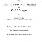 خرید و دانلود نسخه کامل کتاب Über den neuesten Stand der Goldfrage