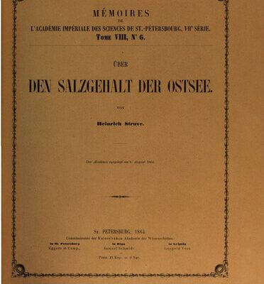 خرید و دانلود نسخه کامل کتاب Über den Salzgehalt der Ostsee