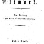 خرید و دانلود نسخه کامل کتاب Über die Altmark : Ein Beitrag zur Kunde der Mark Brandenburg