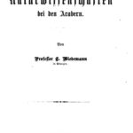 خرید و دانلود نسخه کامل کتاب Über die Naturwissenschaften bei den Arabern