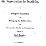 خرید و دانلود نسخه کامل کتاب Über die Regenzeiten in Ostafrika