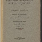 خرید و دانلود نسخه کامل کتاب Über eine Pestepidemie am Kilimandjaro 1912