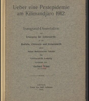 خرید و دانلود نسخه کامل کتاب Über eine Pestepidemie am Kilimandjaro 1912