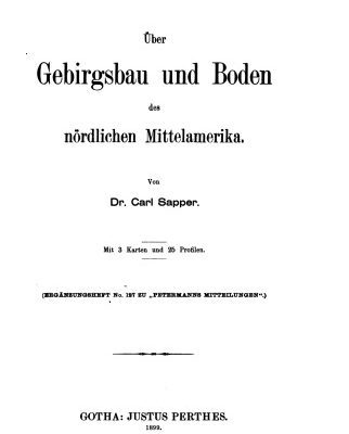 خرید و دانلود نسخه کامل کتاب Über Gebirgsbau und Boden des nördlichen Mittelamerika
