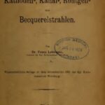خرید و دانلود نسخه کامل کتاب Über Kathoden-, Kanal-, Röntgen- und Becquerelstrahlen