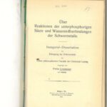 خرید و دانلود نسخه کامل کتاب Über reaktionen der unterphosphorigen säure und wasserstoffverbindungen der schwermetalle