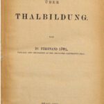 خرید و دانلود نسخه کامل کتاب Über Thalbildung [Talbildung]
