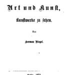خرید و دانلود نسخه کامل کتاب Ueber Art und Kunst, Kunstwerke zu ſehen