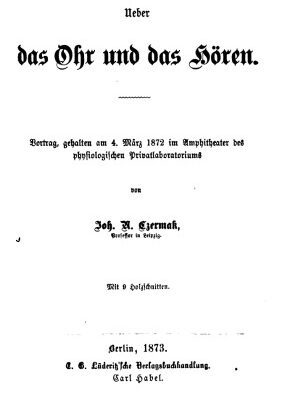 خرید و دانلود نسخه کامل کتاب Ueber das Ohr und das Hören. Vortrag, gehalten am 4. März 1872 im Amphitheater des physiologischen Privatlaboratoriums