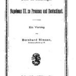 خرید و دانلود نسخه کامل کتاب Ueber die Beziehungen Napoleons III. zu Preussen und Deutschland. Ein Vortrag