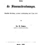 خرید و دانلود نسخه کامل کتاب Ueber die Sinneswahrnehmungen. Populäre Vorlesung, gehalten in Königsberg den 7. Jan. 1868