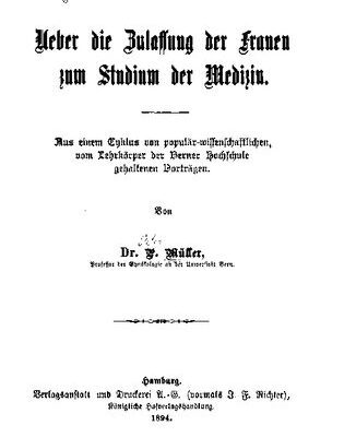 خرید و دانلود نسخه کامل کتاب Ueber die Zulassung der Frauen zum Studium der Medizin. Aus einem Cyklus von populär-wissenschaftlichen, vom Lehrkörper der Berner Hochschule gehaltenen Vorträgen