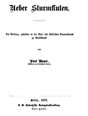 خرید و دانلود نسخه کامل کتاب Ueber Sturmfluten. Ein Vortrag , gehalten in der Aula des städtischen Gymnaſiums zu Greifswald