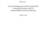 خرید و دانلود نسخه کامل کتاب Una metodología para medir la opinión del consumidor peruano sobre la responsabilidad social del marketing
