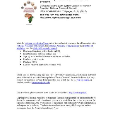 خرید و دانلود نسخه کامل کتاب Understanding Climate’s Influence on Human Evolution