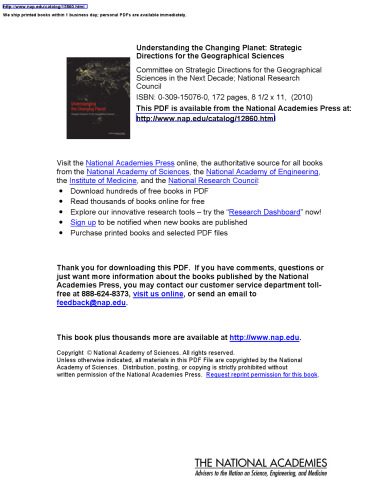 خرید و دانلود نسخه کامل کتاب Understanding the Changing Planet: Strategic Directions for the Geographical Sciences (National Research Council)_68d4bf76a58d8.jpeg خرید و دانلود نسخه کامل کتاب Understanding the Changing Planet: Strategic Directions for the Geographical Sciences (National Research Council)