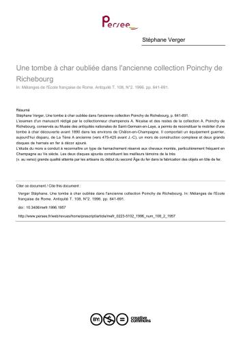 خرید و دانلود نسخه کامل کتاب Une tombe à char oubliée dans l’ancienne collection Poinchy de Richebourg_68c4e561a953a.jpeg خرید و دانلود نسخه کامل کتاب Une tombe à char oubliée dans l’ancienne collection Poinchy de Richebourg
