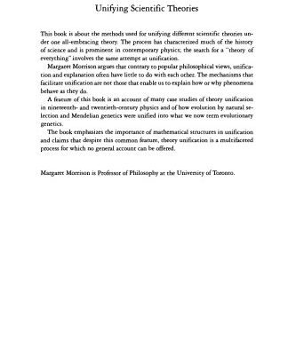 خرید و دانلود نسخه کامل کتاب Unifying Scientific Theories: Physical Concepts and Mathematical Structures