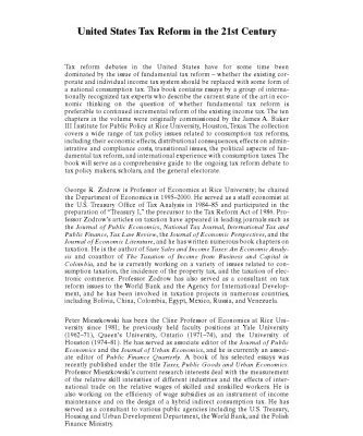 خرید و دانلود نسخه کامل کتاب United States Tax Reform in the 21st Century