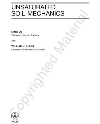 خرید و دانلود نسخه کامل کتاب Unsaturated Soil Mechanics