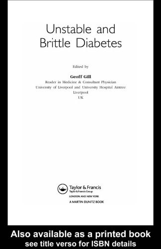 خرید و دانلود نسخه کامل کتاب Unstable and Brittle Diabetes (Advances in Diabetes)_68c716ea86414.jpeg خرید و دانلود نسخه کامل کتاب Unstable and Brittle Diabetes (Advances in Diabetes)