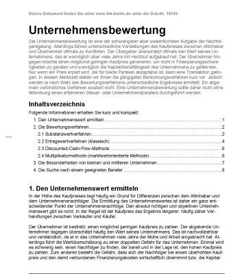 خرید و دانلود نسخه کامل کتاب Unternehmensbewertung [single chapter ONLY]