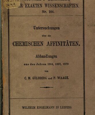 خرید و دانلود نسخه کامل کتاب Untersuchung über die chemischen Affinitäten : Abhandlungen aus den Jahren 1864, 1867 und 1879