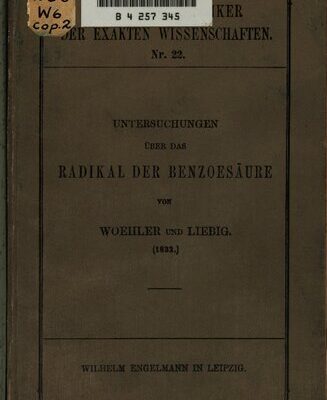 خرید و دانلود نسخه کامل کتاب Untersuchungen über das Radikal der Benzoesäure (1832)