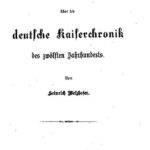 خرید و دانلود نسخه کامل کتاب Untersuchungen über die deutsche Kaiserchronik des zwölften Jahrhunderts