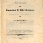 خرید و دانلود نسخه کامل کتاب Untersuchungen über Gegenstände der höheren Geodäsie [2 Abhandlungen; 1844 und 1847]
