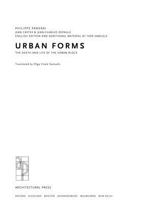 خرید و دانلود نسخه کامل کتاب Urban Forms. THE DEATH AND LIFE OF THE URBAN BLOCK