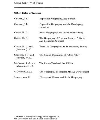 خرید و دانلود نسخه کامل کتاب Urban Geography: An Introductory Analysis
