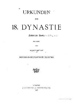 خرید و دانلود نسخه کامل کتاب Urkunden der 18. Dynastie
