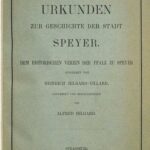 خرید و دانلود نسخه کامل کتاب Urkunden zur Geschichte der Stadt Speyer