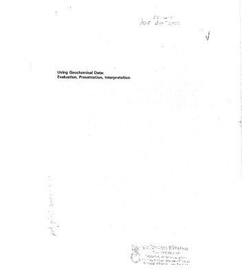 خرید و دانلود نسخه کامل کتاب Using Geochemical Data: Evaluation, Presentation, Interpretation (Longman Geochemistry)