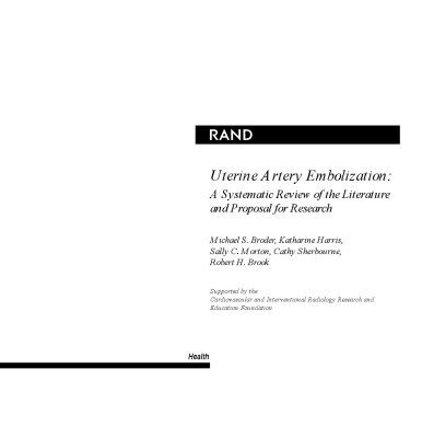 خرید و دانلود نسخه کامل کتاب Uterine Artery Embolization