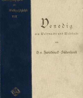 خرید و دانلود نسخه کامل کتاب Venedig als Weltmacht und Weltstadt