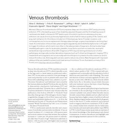 خرید و دانلود نسخه کامل کتاب Venous thrombosis