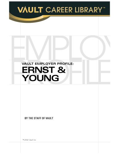 خرید و دانلود نسخه کامل کتاب VEP: Ernst & Young (Accounting) 2003 (Vault Employer Profile)_68d55b8c47ef1.jpeg خرید و دانلود نسخه کامل کتاب VEP: Ernst & Young (Accounting) 2003 (Vault Employer Profile)