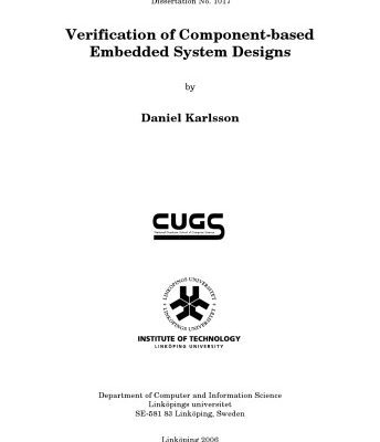 خرید و دانلود نسخه کامل کتاب Verification of component-based embedded system designs