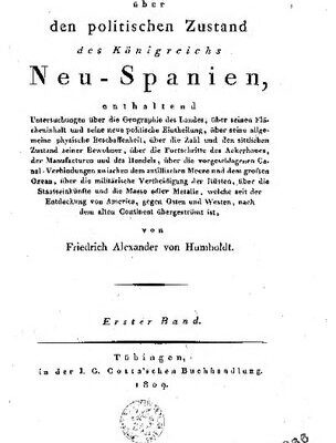 خرید و دانلود نسخه کامل کتاب Versuch über den politischen Zustand des Königreichs Neu-Spanien