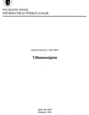 خرید و دانلود نسخه کامل کتاب Villamosságtan