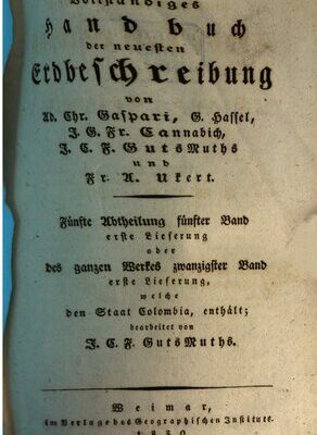 خرید و دانلود نسخه کامل کتاب Vollständige und neueste Erdbeschreibung des Staats Colombia