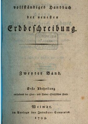 خرید و دانلود نسخه کامل کتاب Vollständiges Handbuch der neuesten Erdbeschreibung